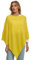 Glamexx24 Damen Strick Poncho Unifarbe Cape Feinstrick XXL Pullover Umhängetuch Eleganz Stil und Komfort für Frühling und Herbst Made in Italy