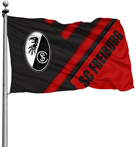 Fnqhappy s-c fre-iburg Familienbanner Gartenbanner Garten Druck Willkommen Party Banner Dekorative Wettkampf Banner, Schwarz, Einheitsgröße