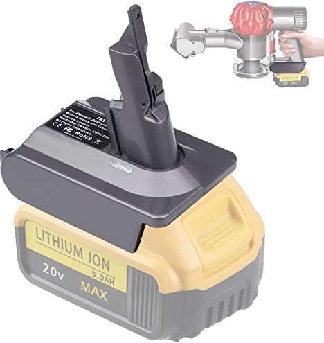 BTRUI for Dyson V7 Battery Adapter for Dewalt 20V Battery Convert to for Dyson SV11 V7 Animal Cordless Stick Vacuum Cleaner Handheld Vacuum Converter (only DW20V7 Adapter)