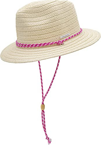 CHILLOUTS Salinas Hat Sonnenhut UV Schutz Damen, Frauen Strohhut, Faltbar, Elegant, Natural, S-M