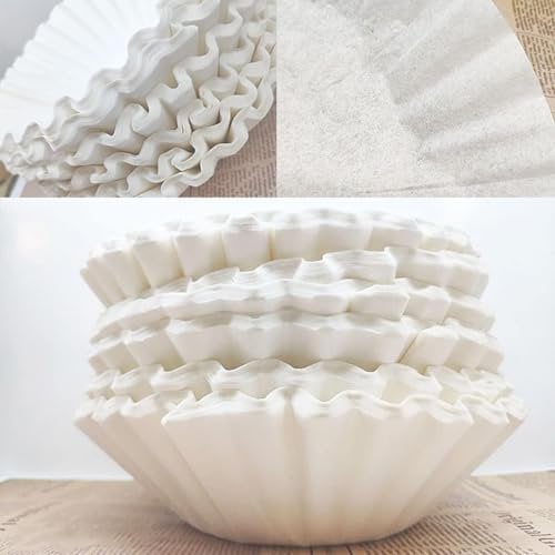 Reemplazo de filtros de papel de café desechables, juego de filtros de café desechables Cesta Accesorio de reemplazo de papel de filtro de café para cafetera(100)