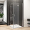 Eckeinstieg Duschkabine 70x90cm Doppel Falttür Duschabtrennung, Goezes 90x70 cm Dusche Faltbar Duschkabine 6mm Nano ESG Sicherheitsglas, Eckdusche Glas Easy-Clean Komplettdusche Höhe 195cm