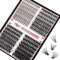 Higu clace Einzelne Wimpern, 280pcs Falsche Wimpern C Curl, Mix10-16mm 50D Weiche Komfortable Bushy Wiederverwendbar Einzelwimpern-Cluster DIY zu Hause (20D+30D+40D+50D C Curl mix10-16mm)