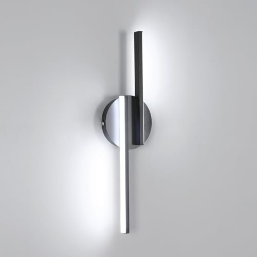 Tealight Applique da Parete Interno, 16W Lampada da Parete Moderno, Luce Fredda 6500K 1800LM Lampada a Muro per Camera da Letto, Soggiorno, Corridoio, Scale, 45CM