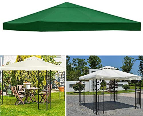 Ersatz-Pavillon-Überdachung für den Außenbereich, 3 x 3 m, Abdeckung für Grillplatte und Küche, Dach-Ersatzdach für Outdoor-Abdeckung und Gartenüberdachung