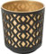 AKKIN Garden Supplies Aztec Range Decorative Planter Plant Pot Black & Gold 19.5cm - Suitable for Both Indoor and Outdoor Use - Pot Insert for Easy Potting