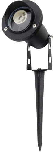 V-TAC VT-1126 LED-Gartenstecker aus Aluminium mit GU10-Fassung 105 x 75 x 245 mm schwenkbar schwarz IP65 - sku 10373