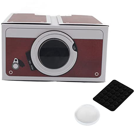 QANYEGN Cardboard Smartphone Projector, Portable Mini DIY Smart Mobile Phone Projector, Let Your Home Into a Cinema