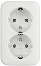 SCHUKO Doppelsteckdose BUSCH-JAEGER 202 EAP/11W