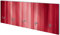 Wallario Wandgarderobe aus Glas in Größe 80 x 30 cm mit Memoboard-Funktion, Motiv: Rot und schwarz gestreift - Abstraktes Streifenmuster | 5 Kleiderhaken zum Aufhängen von Jacken