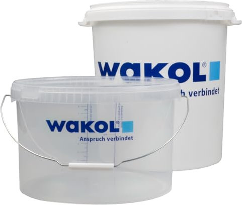 Trevendo Eimer-Set: Anrühr- und Dosiereimer (30+11 Liter) aus Kunststoff - Baueimer-Set - Wakol