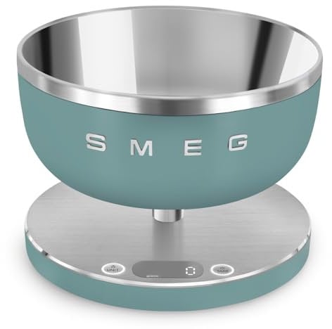 Smeg: Báscula de cocina digital verde mate - mate - Capacidad de hasta 5 kilogramos