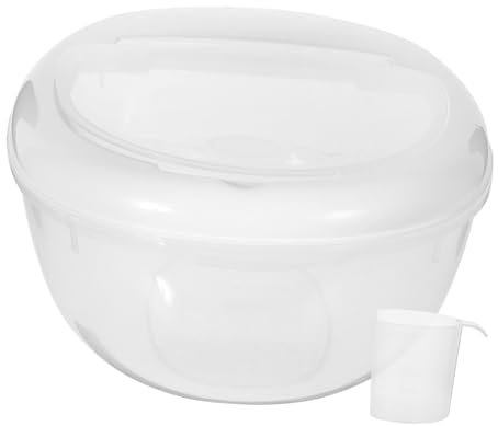 Cabilock Contenedor Hermético Para Almacenar Arroz Dispensador De Alimentos Almacenamiento De Granos Diseño Transparente Para Cocina