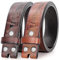 BELTROAD 2 Pack Western Ledergürtel Riemen für Männer Frauen Cowboy Cowgirl western gürtel herren für Jeans Geschenk Gürtel ohne Schnalle wechselgürtel