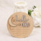Schild zur Geburtsanzeige, 15 cm aus Holz Hallo Welt Schild für Neugeborene Namenskarten für Babys Glatt Schild zur Geburtsanzeige als Geschenk zur Babyparty
