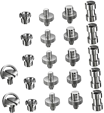 Hoement 66stücke Teiliges Stativ Schraubenadapter Set Gewinde-konverter Für Kamera-zubehör Robust Und Einsetzbar Für Stative Monopods Und Blitzständer