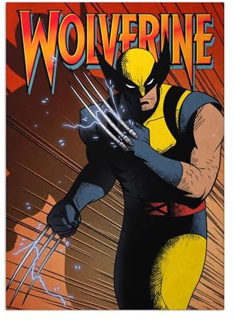 Displate Offiziell Marvel MetallPoster Magnetische Befestigung Inklusive Lizenziert Bilder Hochwertiges Poster X-Men '97 - Wolverine X-Men ’97 Cover Poster 45 cm x 32 cm