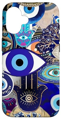 Evil Eyes Nazar Charm Sommercollage Hülle für iPhone 16