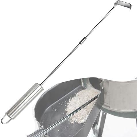 Grill-Machine Hoe-BBQ Machine Cleaning Tool, Asher and Ash Removal Tool | Stainless Steel Grill Rake for Ash Removal, Ash Removal Tool