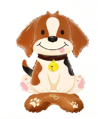 Nine San Stehend Hunde Luftballons Hund Folienballon Dog Helium Ballon Hundeballon Babyshower Party Geburtstag Deko