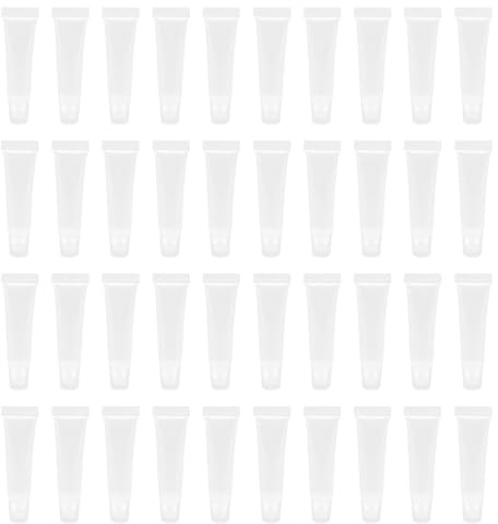 PENIKOKO 40stücke Lippenbalsam-tube Lipgloss-leertuben Kosmetikbehälter Wiederverwendbar Auslaufsicher für DIY Make-up und Kosmetikprodukte