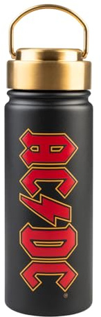 Grupo Erik AC DC Borraccia Termica 550 ml Acciaio Inox | Doppia Parete, per Bambini, Scuola, Palestra o Attività Sportive, Water Bottle, Regalo Rock