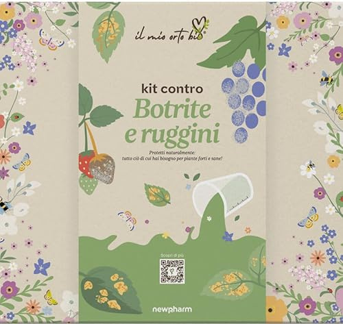 Il Mio Orto Bio Kit contro Botrite e Ruggini, 450g, con Propolis, Bicarbonato di Potassio, fungilipid.