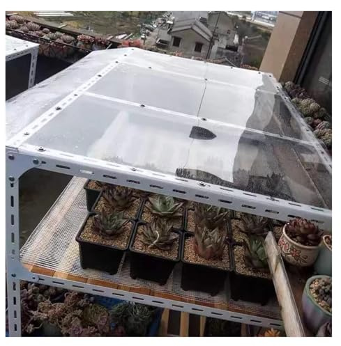 Gewächshaus Ersatzplatten Ersatz Kunststoffplatten 1mm Wetterfest Polycarbonat-Dachplatten für Garagen, Vordächern, Anpassbar(1.5x2m/5.1x6.6ft)