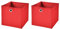StickandShine 2er Set Rot Faltbox 32 x 32 x 32 cm Aufbewahrungsbox faltbar