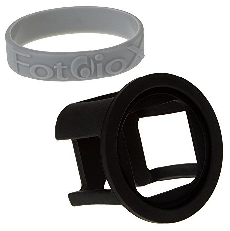 Fotodiox GoTough Silikon Halterung mit Ultra Violet (UV/Uv0) Filter für Gopro Hero & Hero5 Session Kamera, Schwarz (gt-h5s-uv)