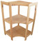 90 x 56 x 56 cm 3 Böden stabiles Eckregal unbehandelt Holzeckregal Lagerregal Standregal Regal aus Holz natur Büroregal Möbel Bücherregal Küchenregal Aktenregal Kellerregal Aufbewahrungsregal