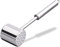 Relaxdays 2er Set Profi Fleischklopfer, doppelseitig, Fleischhammer für Schnitzel, Steak, 28cm lang, rostfrei, Edelstahl, Silber