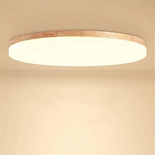 Deckenleuchte Holz Wohnzimmer Lampe Rund Flach Wohnzimmerlampe Holzlampe Eiche Deckenlampe Schlafzimmer Vintage Leuchte Decken Licht Mit Led Zimmerlampe Küchenleuchte Innen Korridor Beleuchtung