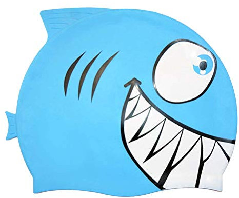 VOSAREA Gorro De Gorro Piscina Tiburon Sombrero De Natación Forma De Flexible y