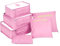 Packing Cubes Koffer Organizer, Coolzon Packtaschen Packwürfel Kleidertaschen, Wasserdicht Reiseorganizer Wäschebeutel Schuhbeutel Reise, 6 Stück, Rosa