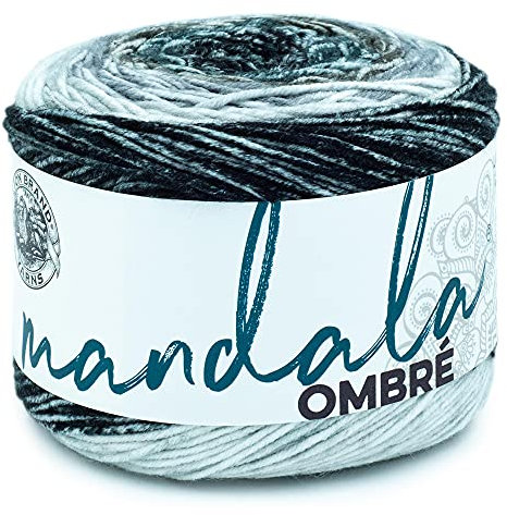 Lion Brand Yarn Company Mandala-Ombré-Garn, Joy, ein Knäuel, cool
