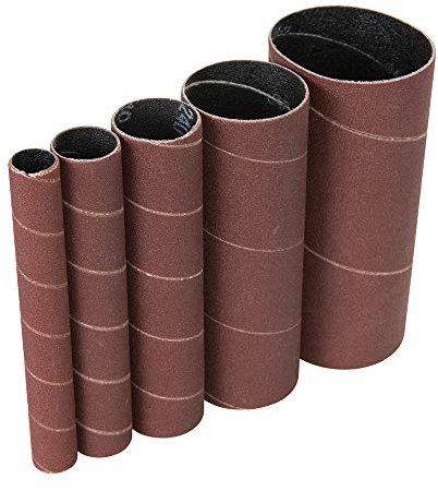 Loops 5 Pack | 240 Grit Sanding Sleeves | 13mm to 51mm Diameter Rolls | Oscillating Spindle & Belt Sanders – Rotating Drum Sheets For Bench Grinders