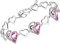 Leafael Bracelet Cœur de pierres de naissance avec Cristaux De Guérison pour femmes| Bijoux Sans allergie | Coffret Cadeau Inclus | 10b-octobre-Aimer-Rose Quartz Rose