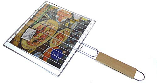 amara-global Grillkorb Fischbräter Fischgriller Grillwender Gemüse Burger Patty (28 x 27cm)