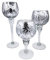 3tlg. Teelichthalter Glas Kerzenhalter, Hoch 30/25/20cm Romantische Glaskelch Windlicht Set für Tischdekoration Kerzenständer für Weihnachts Wohnzimmer Geburtstag Hochzeit Feier Deko