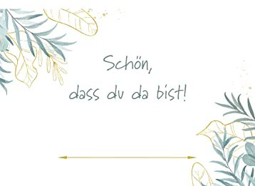 Edition Seidel Set 50 Premium Tischkarten Platzkarten Namenskarten Hochzeit - Geburtstag - Taufe - Kommunion - Konfirmation - Firmung - Jugendweihe - Silberhochzeit - Goldhochzeit - Feier