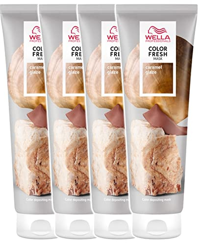4er Wella Professionals Color Fresh Mask Caramel Glaze 150 ml