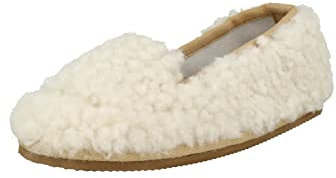 SHEPHERD Damen Hausschuh INES Creme 40