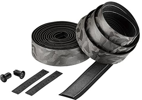 CICLOVATION BAR Tape, Leather Touch_Steampunk, Kunstleder, durch ein spezielles Verfahren, zeigt die gebürstete Metalloberfläche und behält moderate Elastizität, T.3 mm/B.30 mm/L.2000 mm, Camo Ti