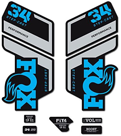 Adesivi compatibili con forcella bici Fox Float 34 SC formance 2022