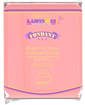 Dekozauber24 Premium Fondant, 250g, 19 Farben, Rollfondant ausgerollt, weich und biegsam, Torte Kuchen Tortendeko (Light Pink)