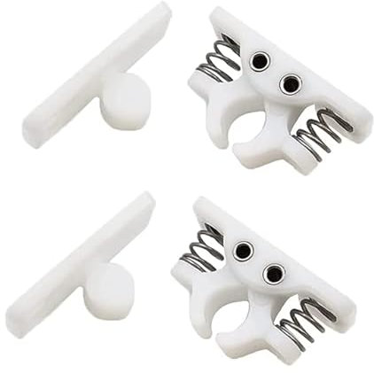 Vokowin 2pcs Caravan Door Plastic Catch Door Retainer Sprung Static Caravan Door Catch for Caravan Sprung Door Stop for Motorhomes Boat (K228-2)