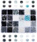 PH PandaHall 768 Stück 6 mm Runde Glasperlen zum Auffädeln, 24 Stil Schwarz Weiß Armband Perlen Marmor Lose Perlen Spacer Für DIY Schmuckherstellung Halsketten Armbänder Ohrringe