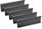 Antrader 5Pcs Name Plate Holder,Wall Mount Office Door Name Plate Holder,Aluminium Alloy Desk Name Plates,Black,2×8