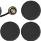 Ericetion 4pcs/Set Stethoskop Schutzabdeckung - Silikon Kopfdecke - Schwarz